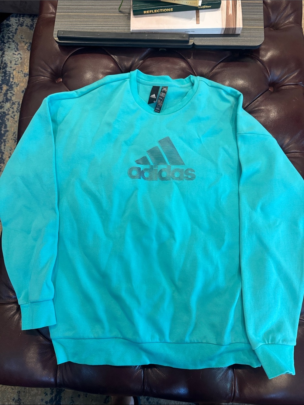 Adidas Women’s Turquoise Crewneck Sweatshirt